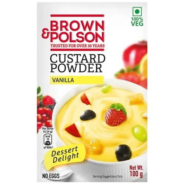 BROWN & POLSON VANILLA CUSTARD POWDER - 100GM