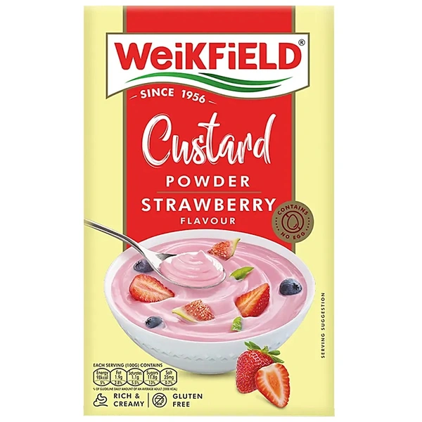 W/F CUSTARD POWDER STRAWBERRY - 75GM