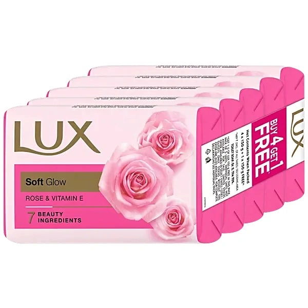 LUX SOAP ROSE & VITAMIN 4NSET - 300GM