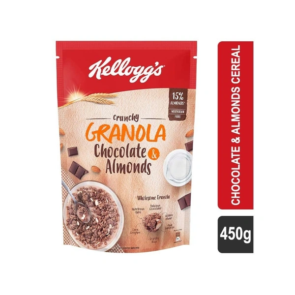 KELLOGGS GRANOLA CHOCOLATE & ALMONDS - 460GM