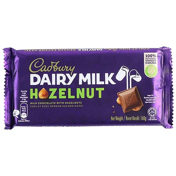 CADBURY IMP DAIRY MILK HAZELNUT - 160GM