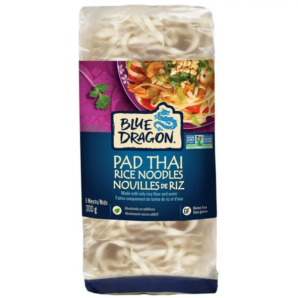 BLUE DRAGON PAD THAI RICE NOODLES 6NESTS - 300GM