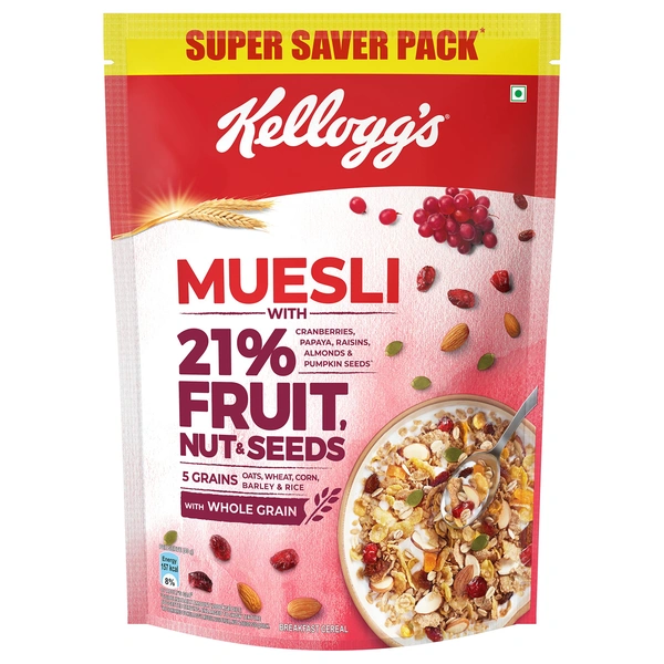 KELLOGGS MUESLI FRUIT & NUT - 550G