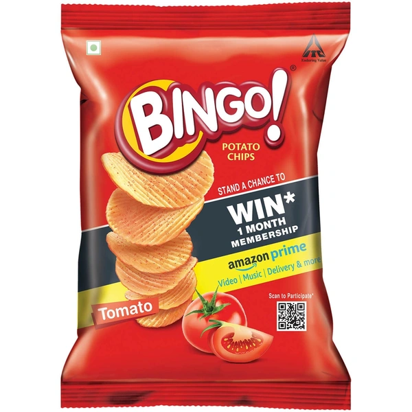 BINGO POTATO CHIPS TOMATO - 52GM