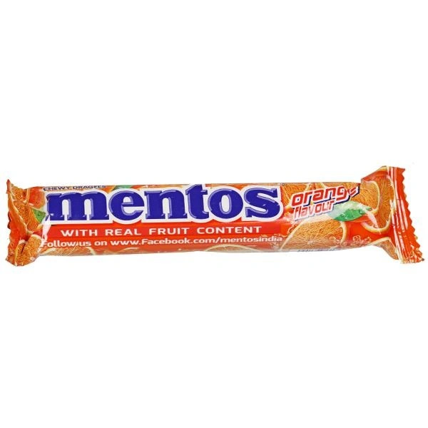 MENTOS ORNG STICK - 28.6GM