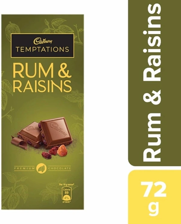 CADBURY TEMP RAISINS - 72GM