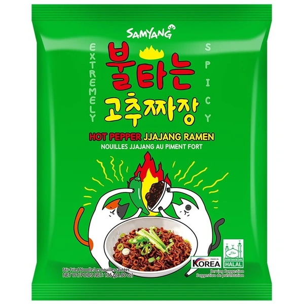 SAMYANG HOT PEPPER JJAJANG RAMEN - 136GM