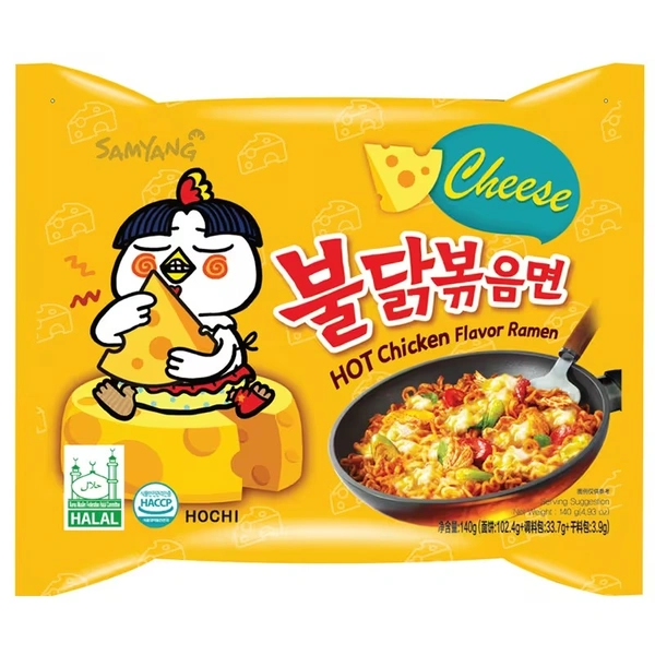 SAMYANG HOT CHICKEN CHEESE RAMEN FLAVOUR - 140GM