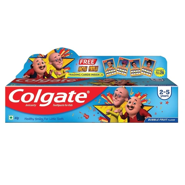 COLGATE T/P KIDS BUBBLE FRUIT MOTU PATLU - 80GM