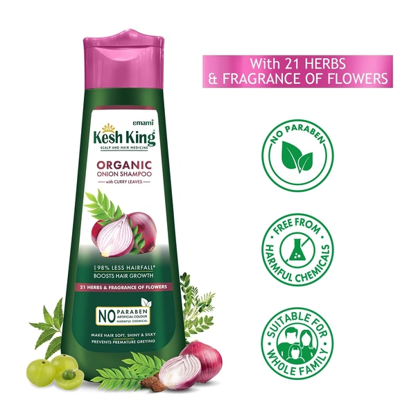 KESH KING SHMP ORGANIC ONION - 80ML