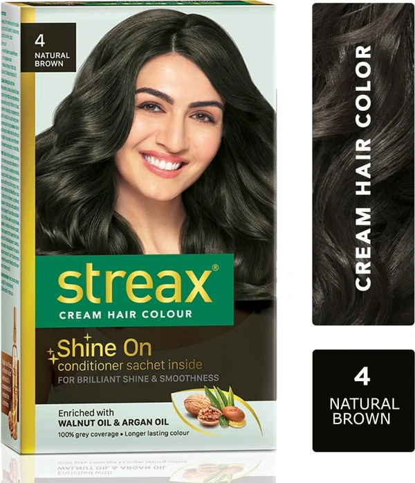 STREAX TOUCH-UP CRM HAIR CLR 4# NAT. BROWN - 5GM