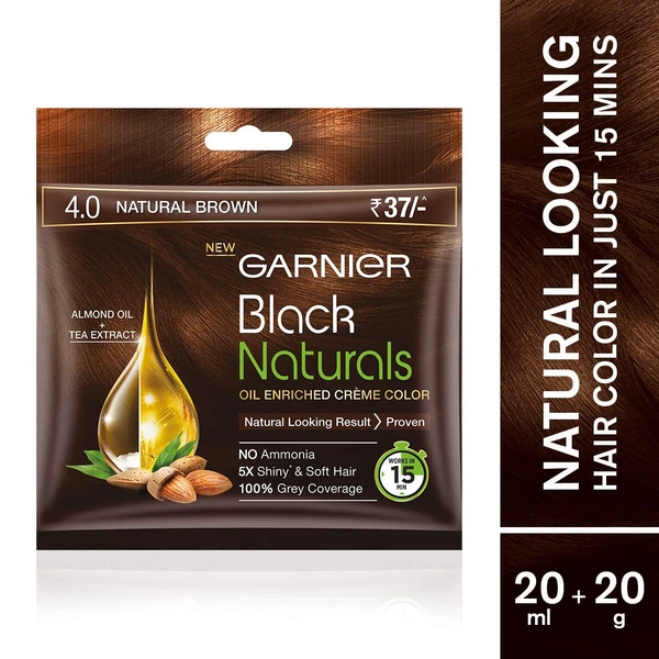 GARNIER BLACK NATURAL 4.0 NAT. BROWN - 20GM+20ML