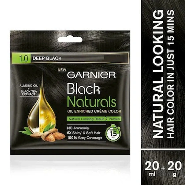 GARNIER BLACK NATURAL 1.0 DEEP BLK - 20GM+20ML