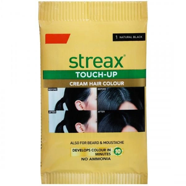 STREAX TOUCH-UP CRM HAIR CLR 1# NAT. BLK - 5GM