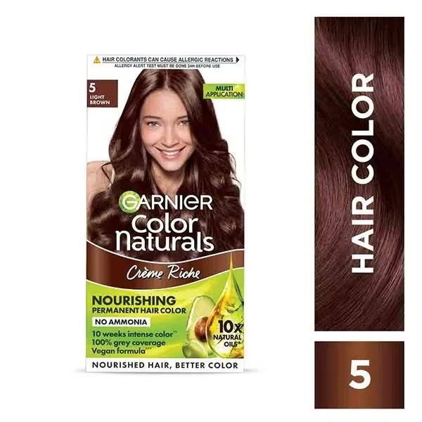 GARNIER CLR NAT 5 LIGHT BROWN. - 50GM
