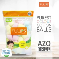 TULIP COTTON BALLS COLOURED 50PCS - 50PCS