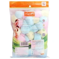 TULIP COTTON BALLS COLOURED 50PCS - 50PCS