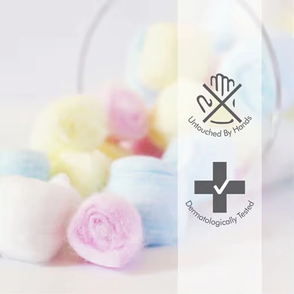 TULIP COTTON BALLS COLOURED 50PCS - 50PCS