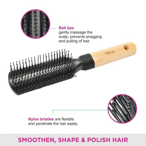 VEGA E8-FB HAIR BRUSH FLAT - 1N
