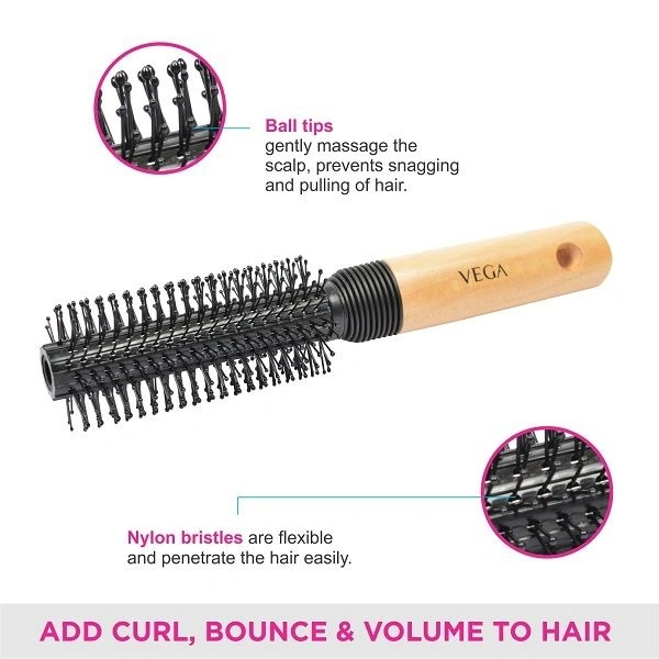 VEGA E8-RB HAIR BRUSH ROUND - 1N