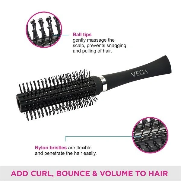 VEGA E5-RBN HAIR BRUSH ROUND - 1N