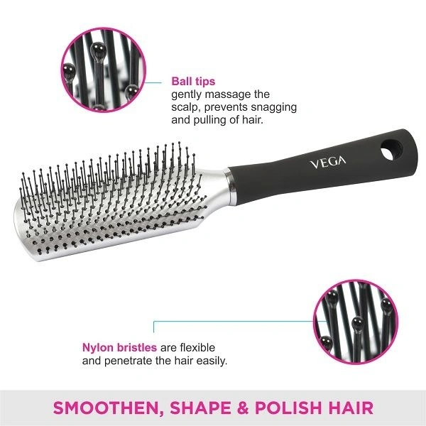 VEGA R10-FB HAIR HAIR BRUSH FLAT - 1N