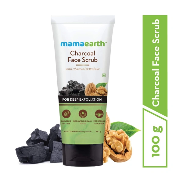 MAMAEARTH F/SCRUB CHARCOAL - 100GM