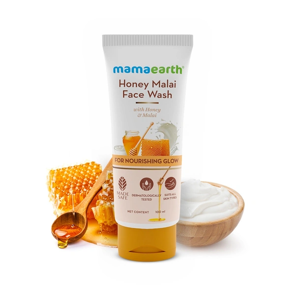 MAMAEARTH F/WASH HONEY MALAI - 100ML