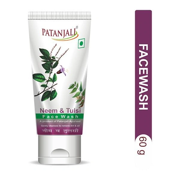 PATANJALI F/W NEEM TULSI FACEWASH - 60GM