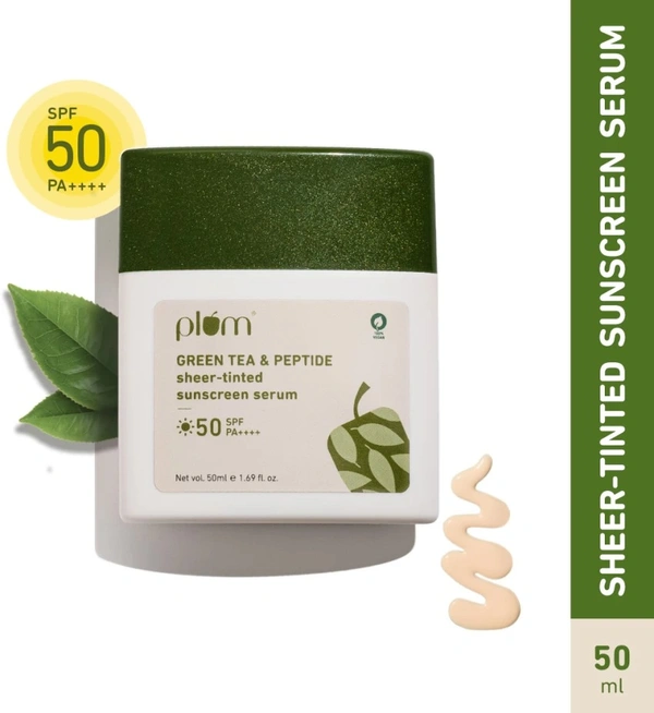 PLUM SPF-50PA++++ GRN-T & PEPTIDE SERUM - 50ML
