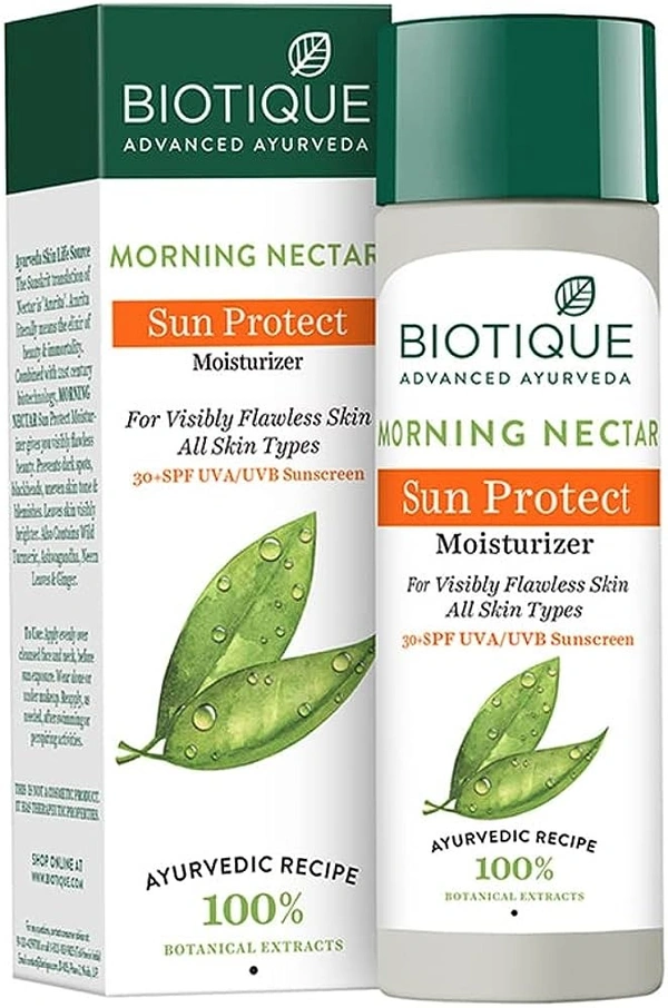 BIOTIQUE MOIST. MORNING NECTOR SUN PROTECT SPF-30 - 120ML