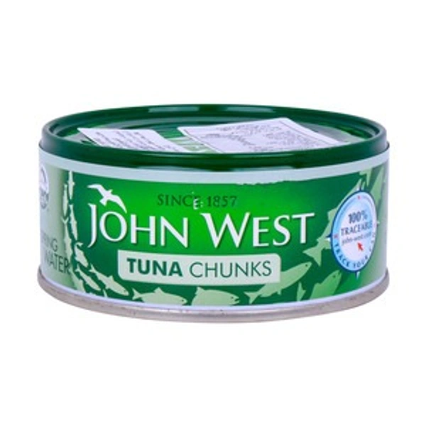 JOHN WEST TUNA CHUNKS IN SPRING WATER - 145GM