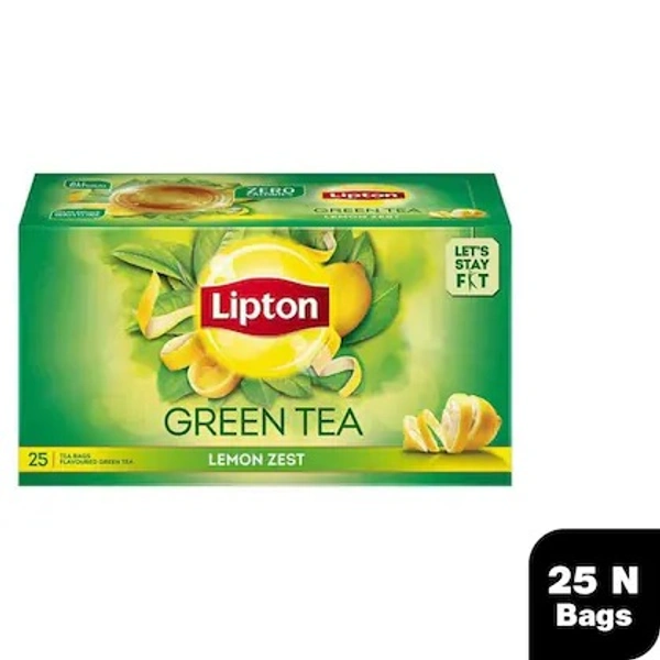 LIPTON GREEN TEA LMN ZEST T.BAGS - 25N