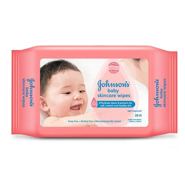 JOHNSONS BABY WET WIPES - 20S