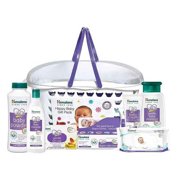 HIMALAYA BABY GIFT PACK BASKET - 10N