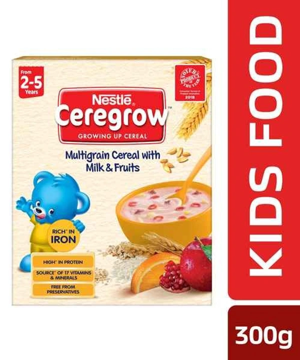 CEREGROW MULTIGRAIN WTH MILK FRUITS - 300GM