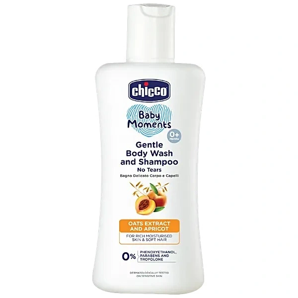 CHICCO BABY GENTLE BODY WASH & SHAMPOO - 100ML