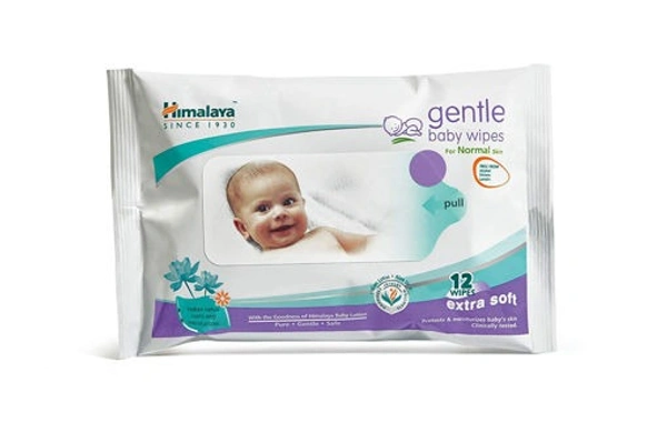 HIMALAYA BABY GENTLE WIPES - 12N