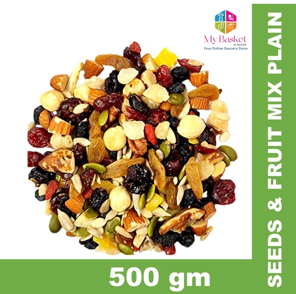 SEEDS & FRUIT MIX PLAIN - 500GM