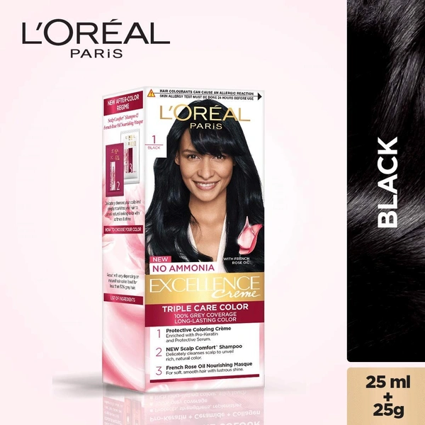 LOREAL EXL. CREME 1 BLACK - 26GM