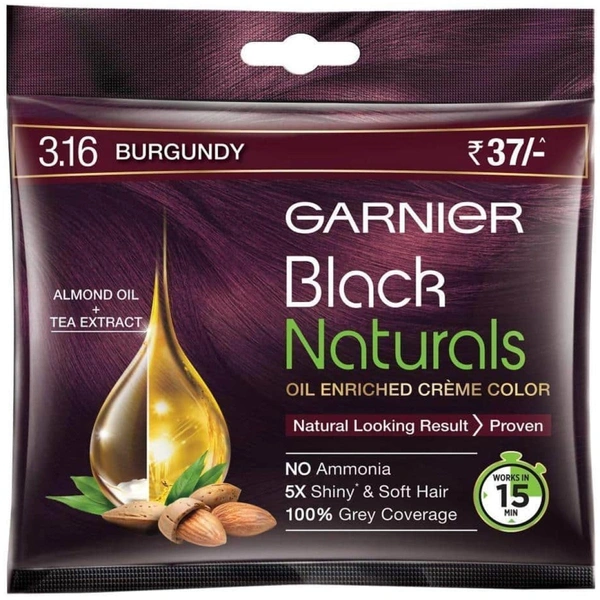 GARNIER BLACK NATURAL 3.16 BURGUNDY - 20GM+20ML