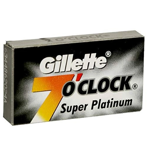 GILLETTE 7OCLOCK PLATNM BLADES - 10N