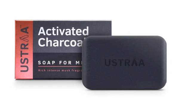 USTRA SOAP ACTIVATED CHARCOAL - 125GM