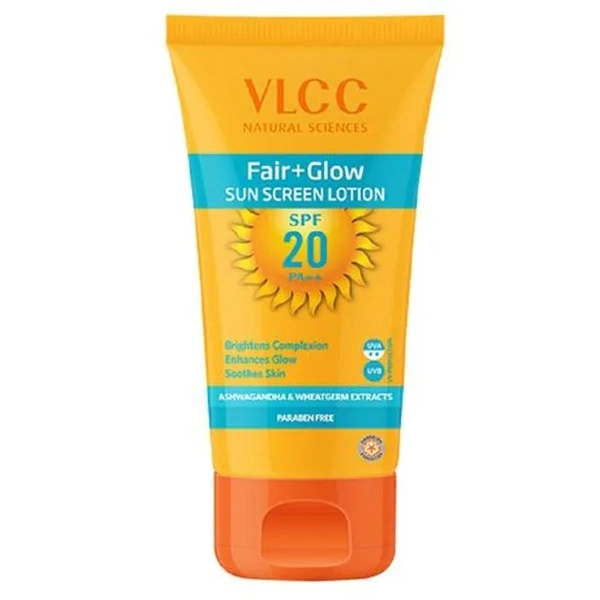 VLCC SPF-20 BRIGHT+GLOW SUNSCREEN LOTION - 50ML