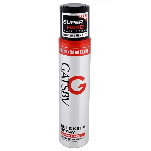 GATSBY H.SPRAY SUPER HARD - 250ML