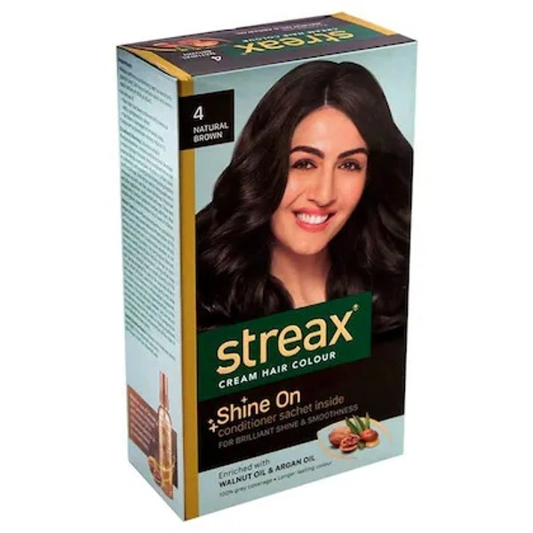 STREAX HAIR COLOUR 4 NAT BRWN - 50GM