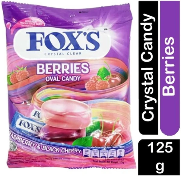 FOXS BERRIES OVAL CANDY (POUCH) - 125GM