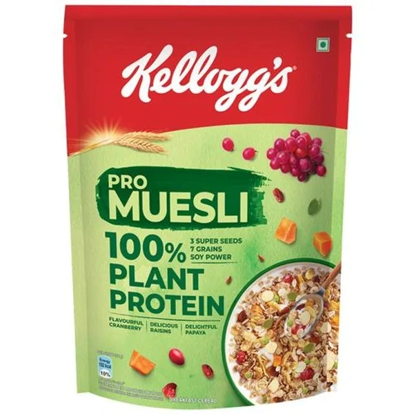 KELLOGGS MUESLI PRO 100% PLANT PROTEIN (P) - 500GM