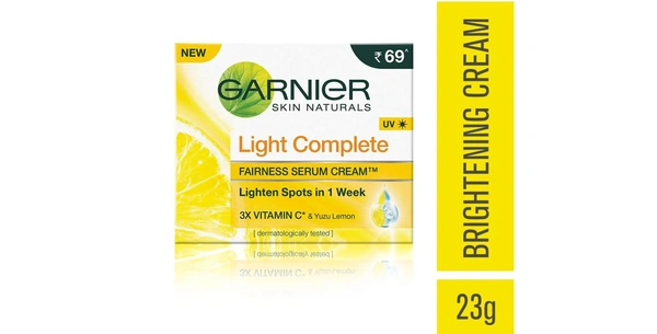 GARNIER CRM LIGHT CMPLT SPF-15 - 23GM