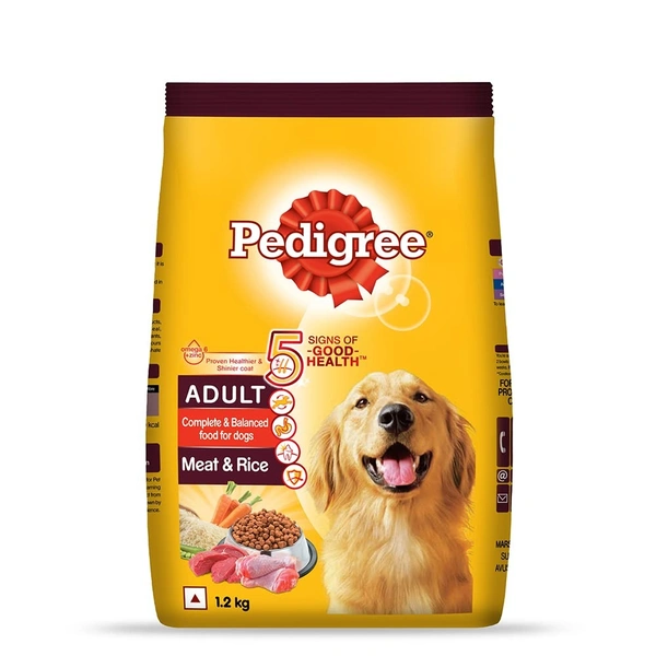 PEDIGREE ADLT MEAT&RICE - 1.2KG